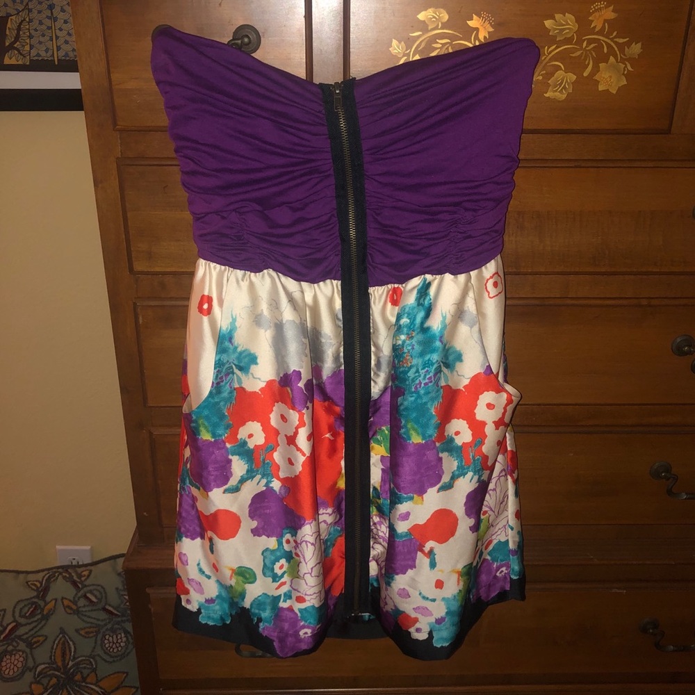 Zip-front Mini Dress - Picture 2 of 7